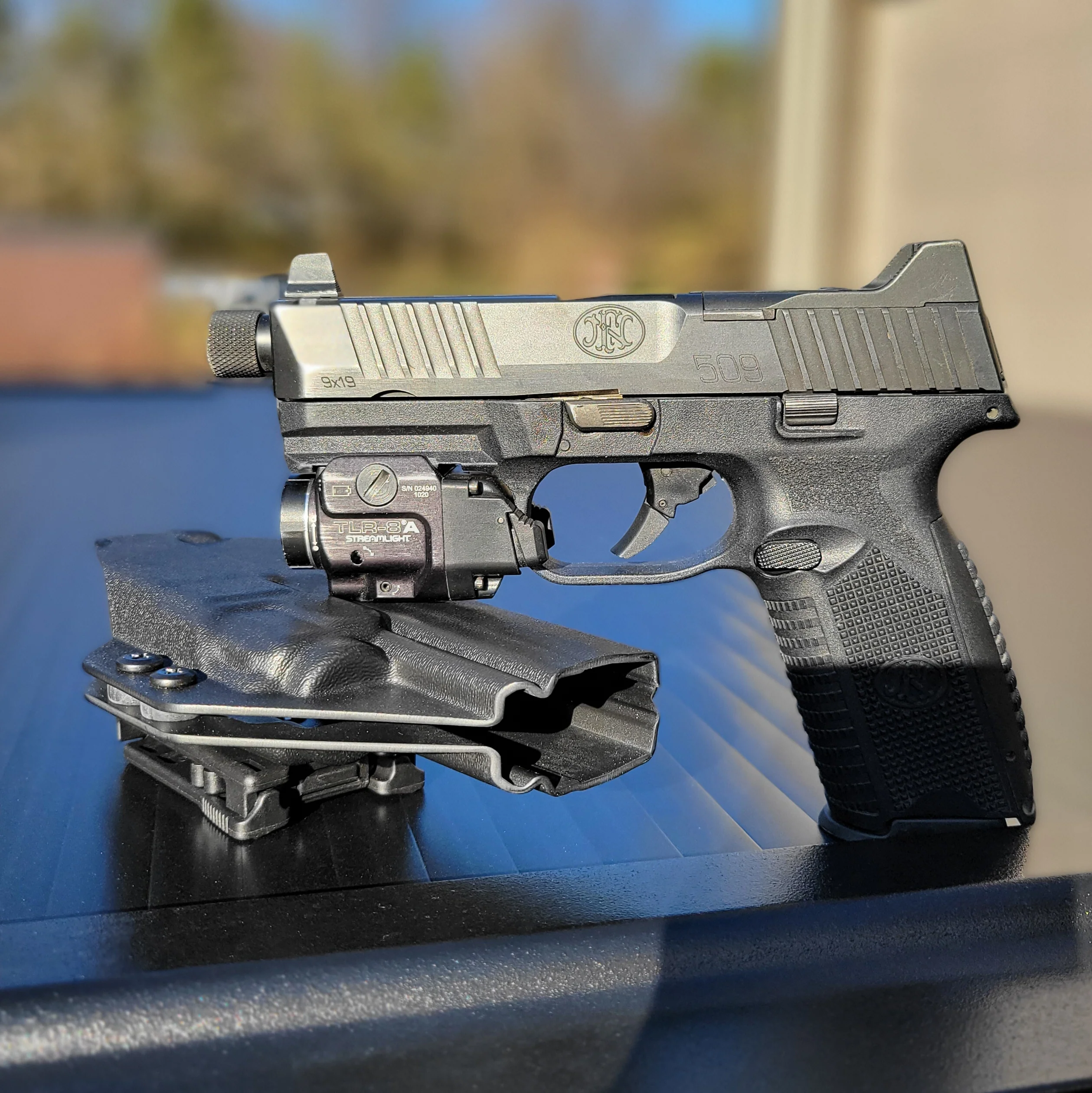 FN 509 LS Edge with TLR-8A OWB Holster - Image 8
