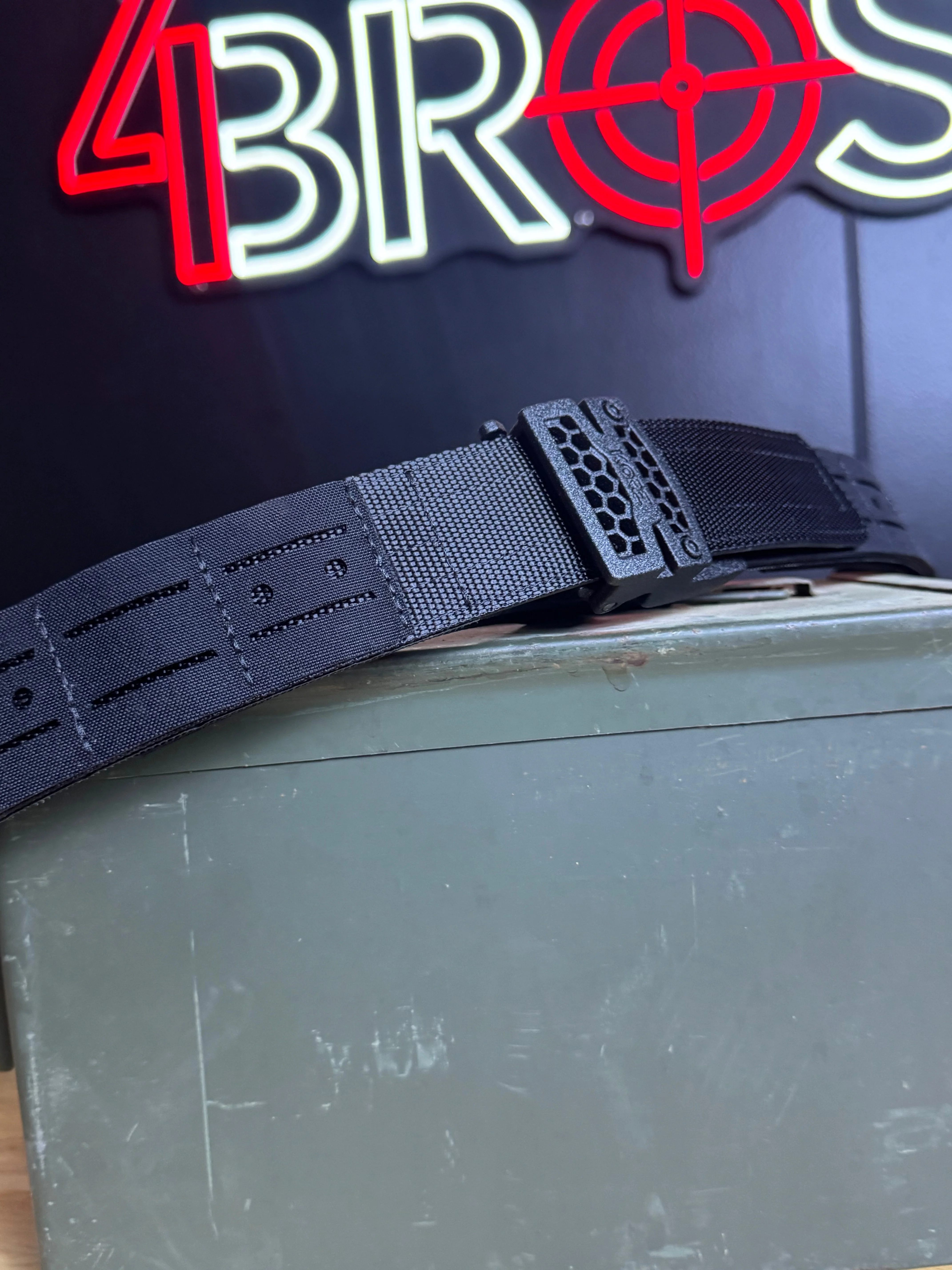 Kore Essentials Black Laser Cut Molle Battle Belt - Image 2