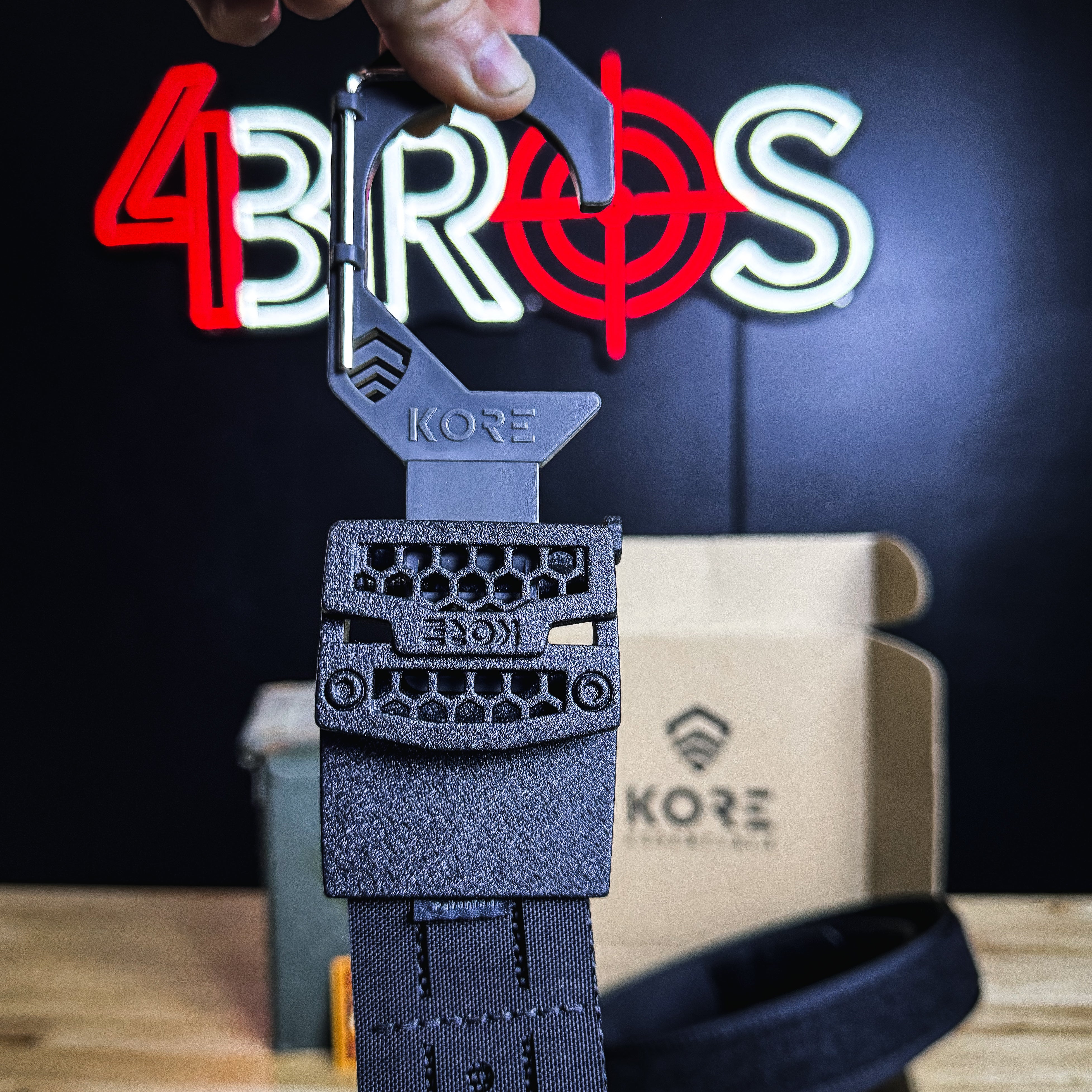 Kore Essentials Black Laser Cut Molle Battle Belt - Image 6