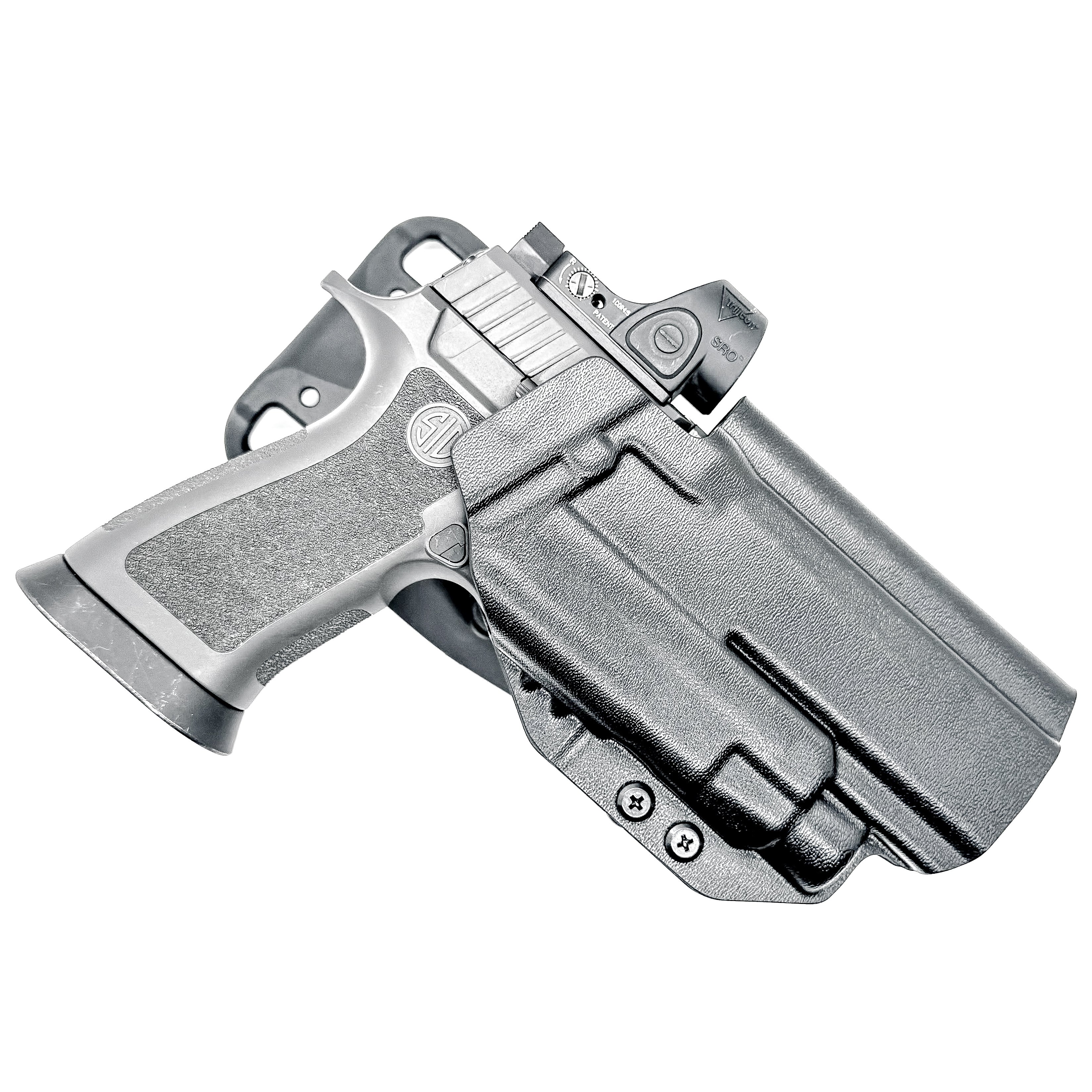 Sig Sauer P320 with TLR-7 X & HL-X & Align Tactical Thumb Rest Competition Holster - Image 3