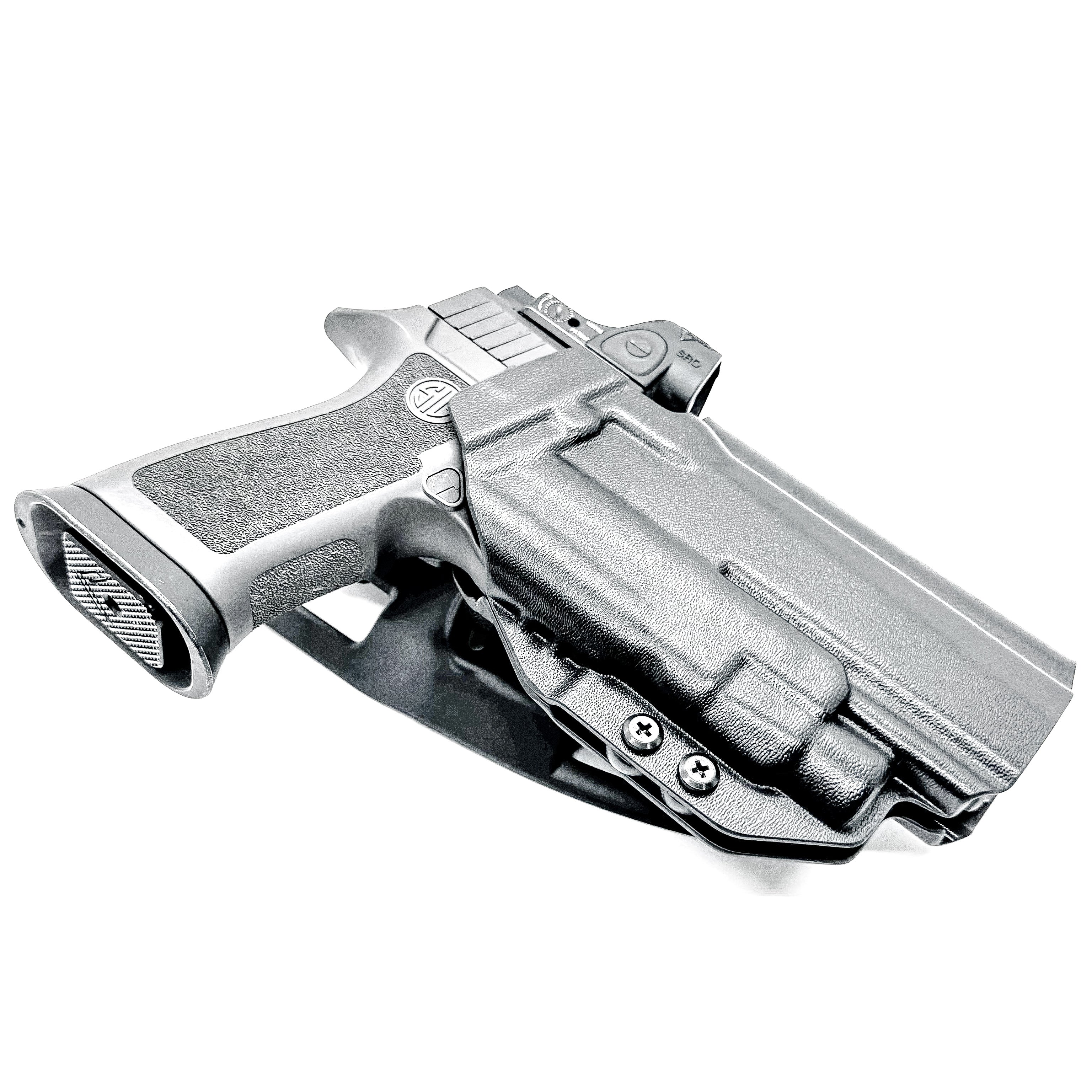 Sig Sauer P320 with TLR-7 X & HL-X & Align Tactical Thumb Rest Competition Holster - Image 5