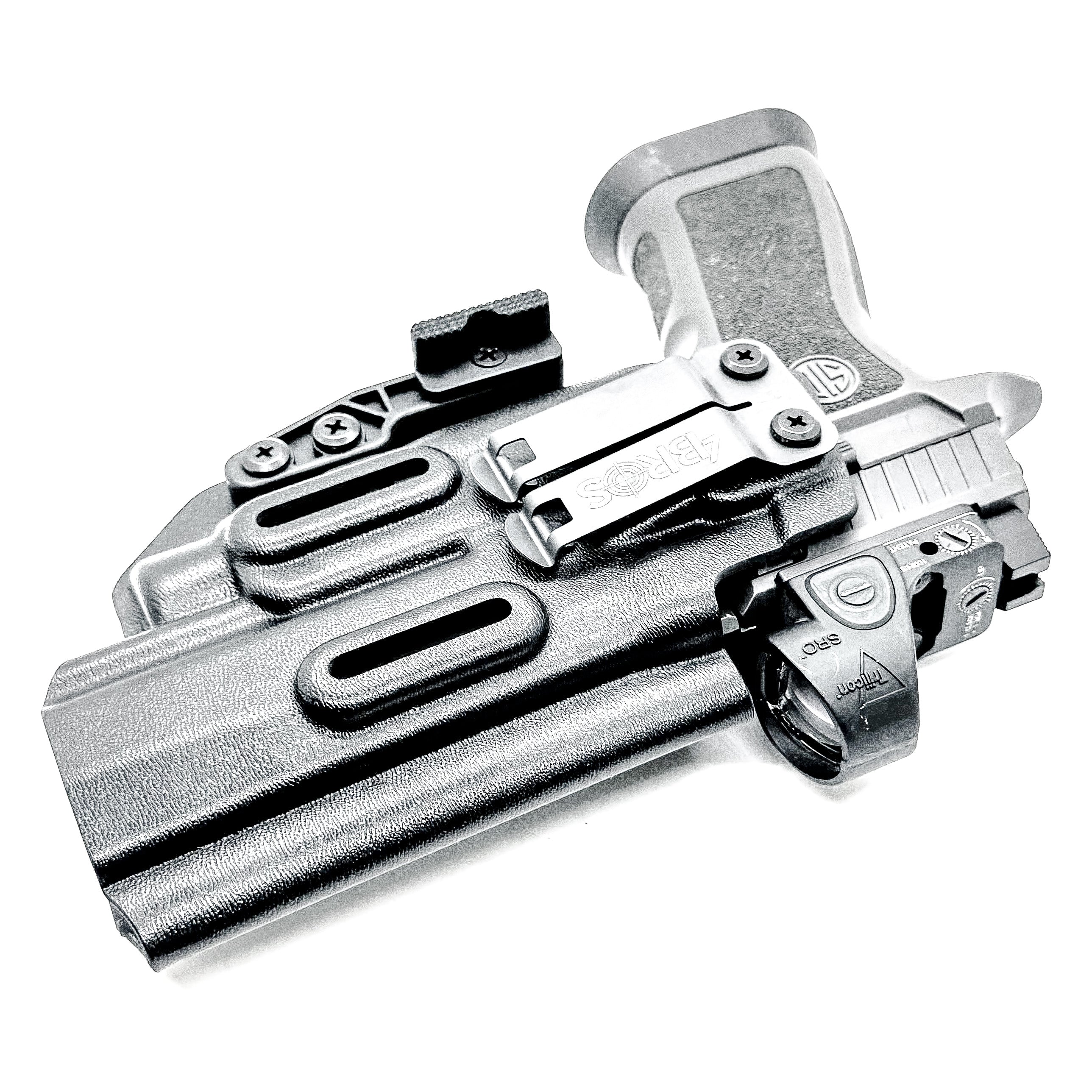 Sig Sauer P320 with TLR-7 X & HL-X & Align Tactical Thumb Rest IWB Holster - Image 7
