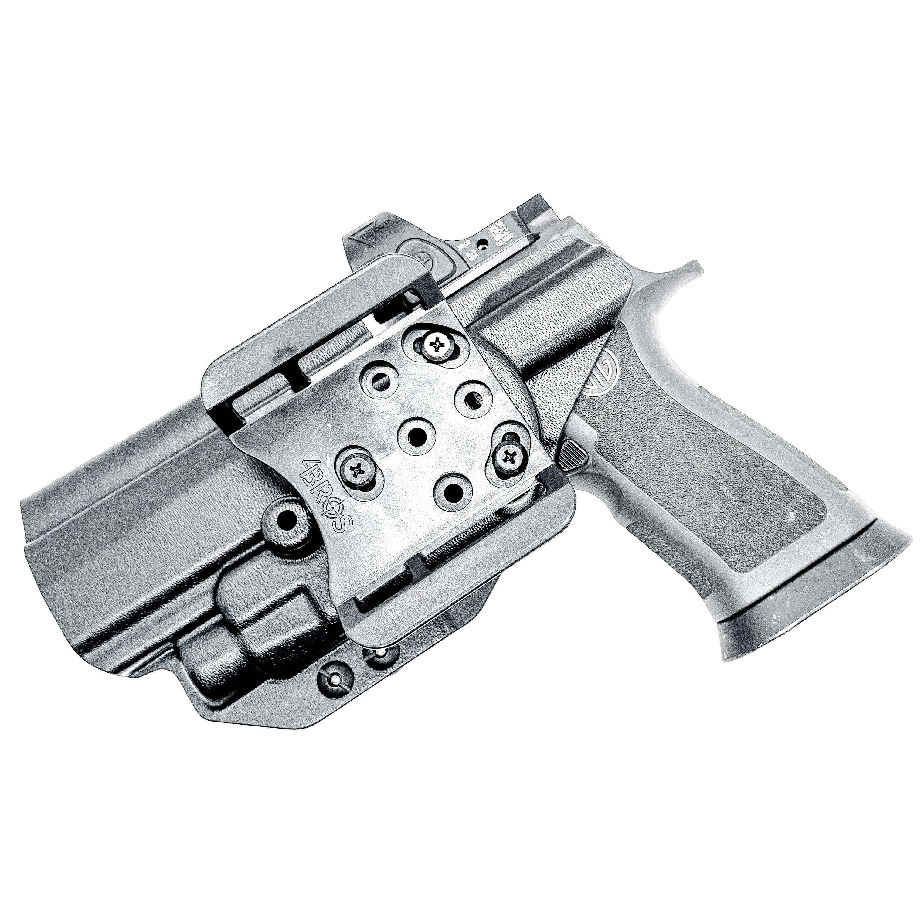 Sig Sauer P320 with TLR-7 X & HL-X Align Tactical Thumb Rest OWB Holster - Image 4