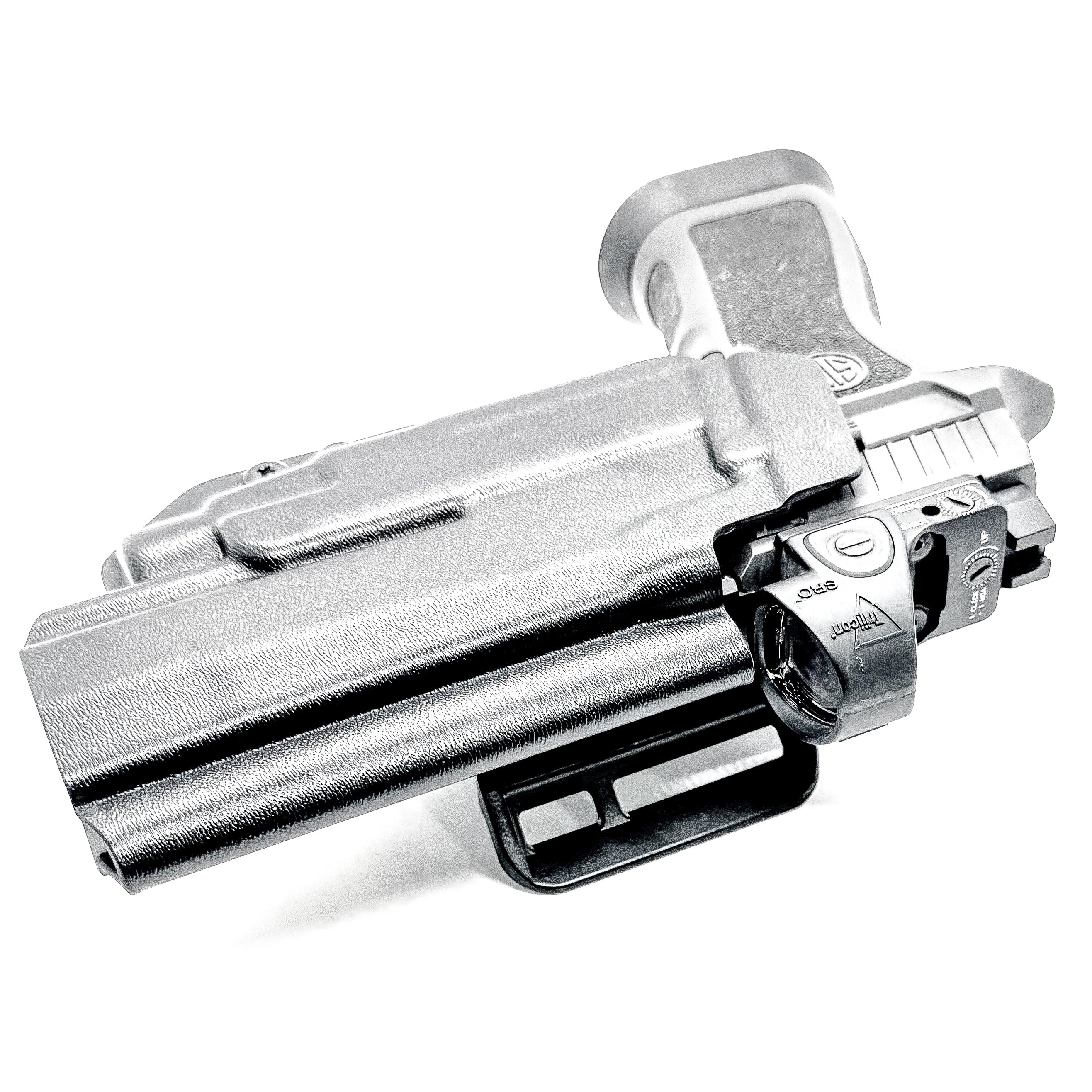 Sig Sauer P320 with TLR-7 X & HL-X Align Tactical Thumb Rest OWB Holster - Image 7