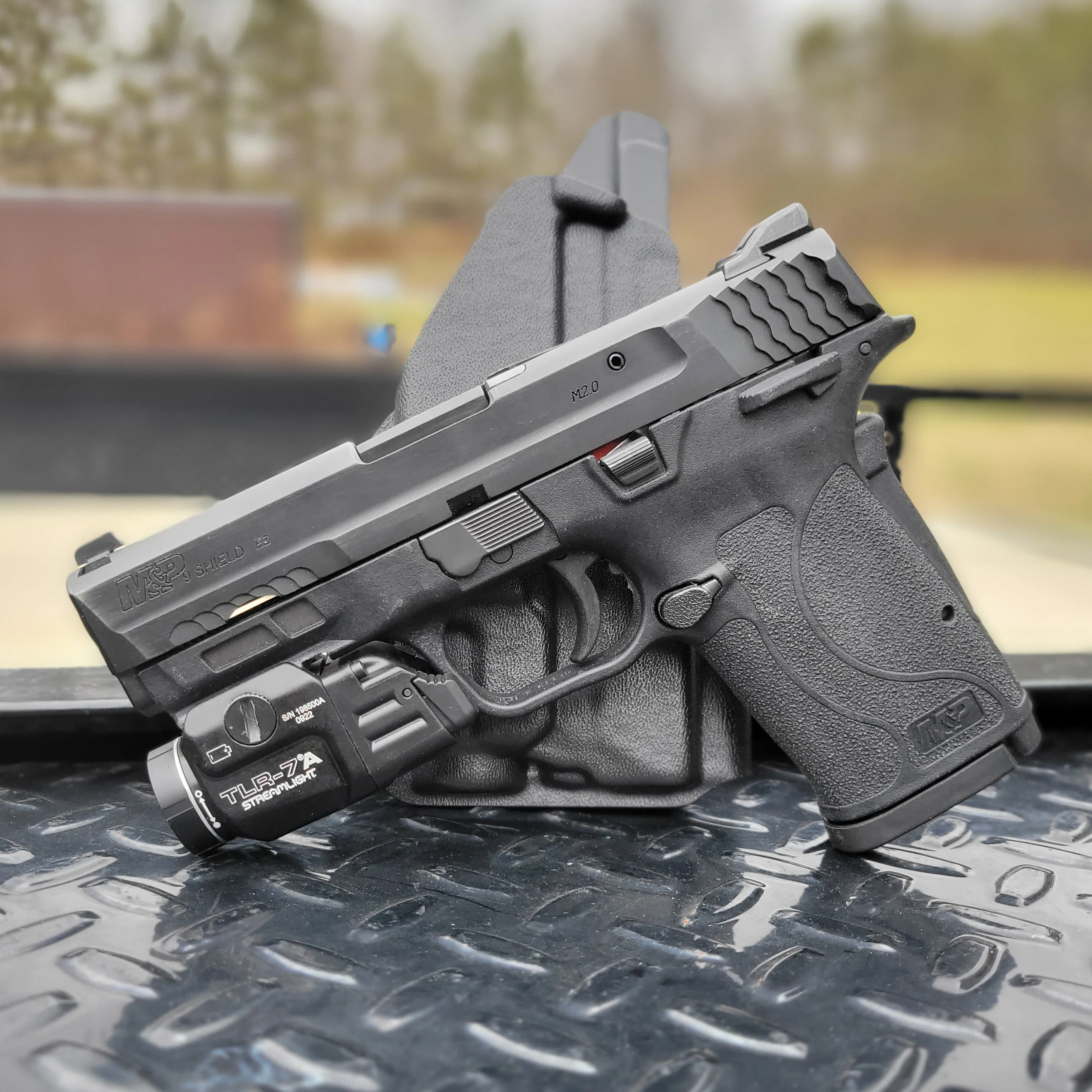 Smith & Wesson M&P 9 Shield EZ & TLR-7 X/A OWB Holster - Image 7