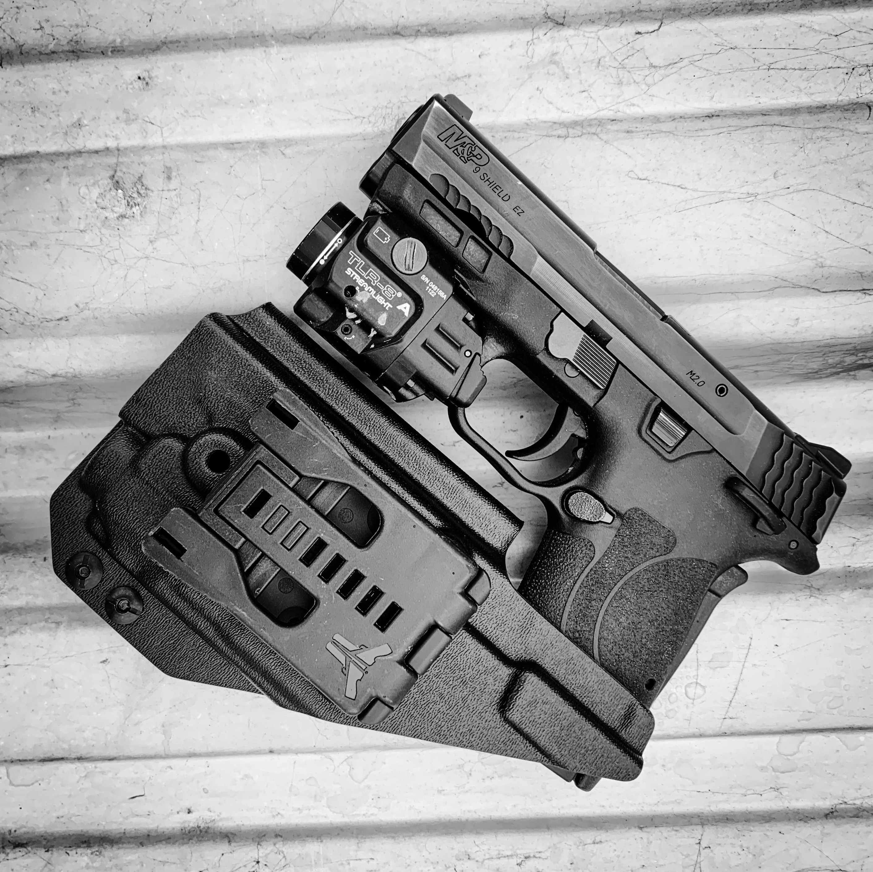 Smith & Wesson M&P 9 Shield EZ & TLR-8/TLR-8A OWB Holster - Image 11